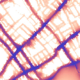 Daytime road noise heatmap for SW10 0AL