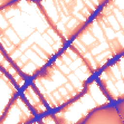 Daytime road noise heatmap for SW10 0AQ