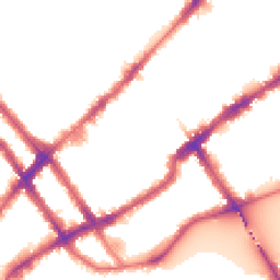 Night-time road noise heatmap for SW10 0AX