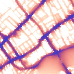 Daytime road noise heatmap for SW10 0AZ