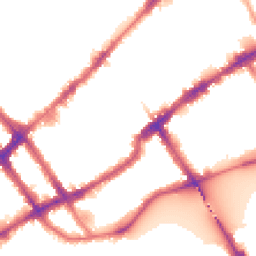 Night-time road noise heatmap for SW10 0AZ