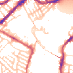 Daytime road noise heatmap for SW10 0BD