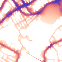 Daytime road noise heatmap for SW10 0BE