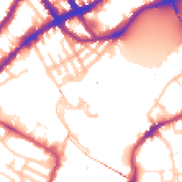Daytime road noise heatmap for SW10 0BF