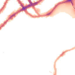 Night-time road noise heatmap for SW10 0BF