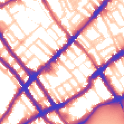Daytime road noise heatmap for SW10 0BG