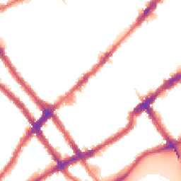 Night-time road noise heatmap for SW10 0BG