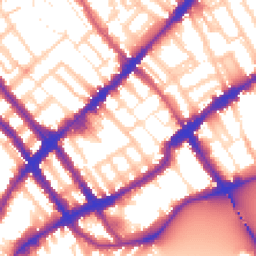 Daytime road noise heatmap for SW10 0BH