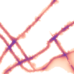 Night-time road noise heatmap for SW10 0BH