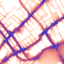 Daytime road noise heatmap for SW10 0BJ