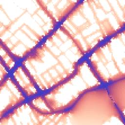 Daytime road noise heatmap for SW10 0BL