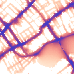 Daytime road noise heatmap for SW10 0BN