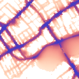 Daytime road noise heatmap for SW10 0BT