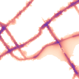 Night-time road noise heatmap for SW10 0BT