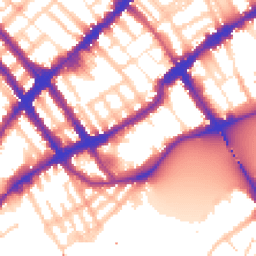 Daytime road noise heatmap for SW10 0BW