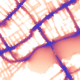 Daytime road noise heatmap for SW10 0DA