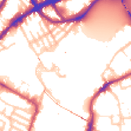 Daytime road noise heatmap for SW10 0DD