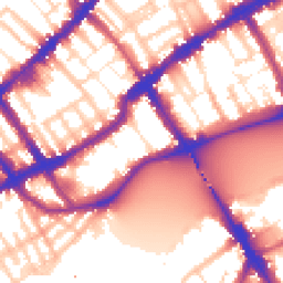 Daytime road noise heatmap for SW10 0DE