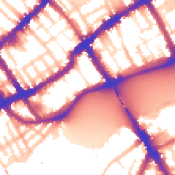 Daytime road noise heatmap for SW10 0DF
