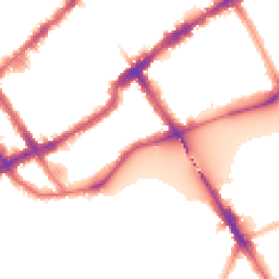 Night-time road noise heatmap for SW10 0DF