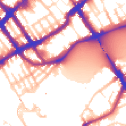 Daytime road noise heatmap for SW10 0DG