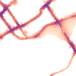 Night-time road noise heatmap for SW10 0DG