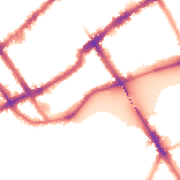Night-time road noise heatmap for SW10 0DJ