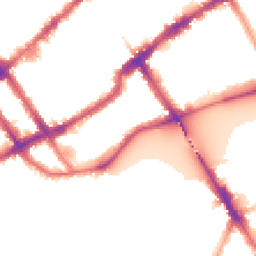 Night-time road noise heatmap for SW10 0DL