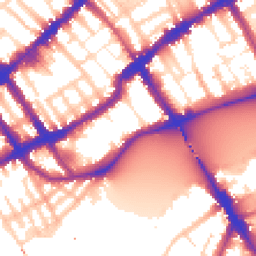 Daytime road noise heatmap for SW10 0DN