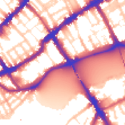 Daytime road noise heatmap for SW10 0DQ