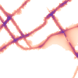 Night-time road noise heatmap for SW10 0DS