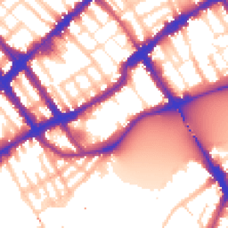 Daytime road noise heatmap for SW10 0DT