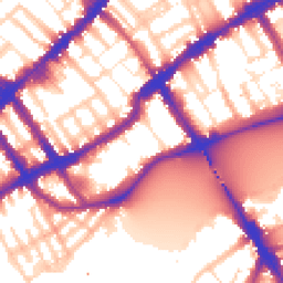 Daytime road noise heatmap for SW10 0DW