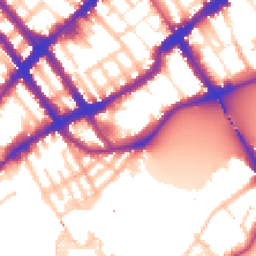 Daytime road noise heatmap for SW10 0EJ