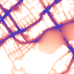 Daytime road noise heatmap for SW10 0EW
