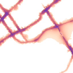 Night-time road noise heatmap for SW10 0EW