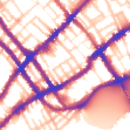 Daytime road noise heatmap for SW10 0JG