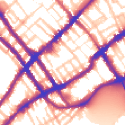 Daytime road noise heatmap for SW10 0JN
