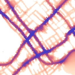 Daytime road noise heatmap for SW10 0JZ
