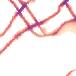 Night-time road noise heatmap for SW10 0NZ