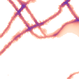 Night-time road noise heatmap for SW10 0PF