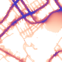 Daytime road noise heatmap for SW10 0PZ