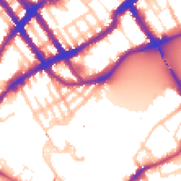 Daytime road noise heatmap for SW10 0QF