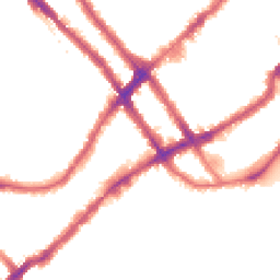 Night-time road noise heatmap for SW10 0QZ