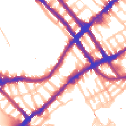 Daytime road noise heatmap for SW10 0RB