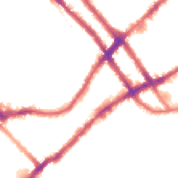Night-time road noise heatmap for SW10 0RB