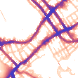 Daytime road noise heatmap for SW10 0RL