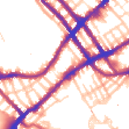 Daytime road noise heatmap for SW10 0RT