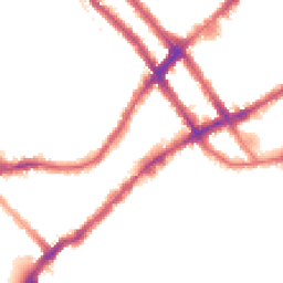 Night-time road noise heatmap for SW10 0RT