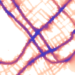 Daytime road noise heatmap for SW10 0TA
